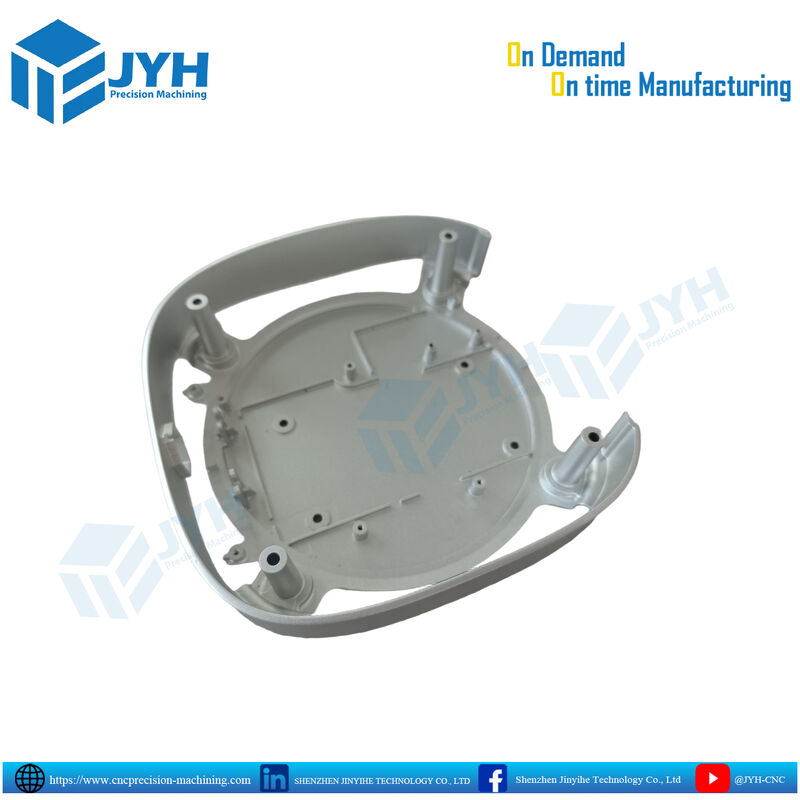 Parti di alluminio anodizzato bianco con lavorazione CNC ad alta precisione e resistenza alla corrosione
