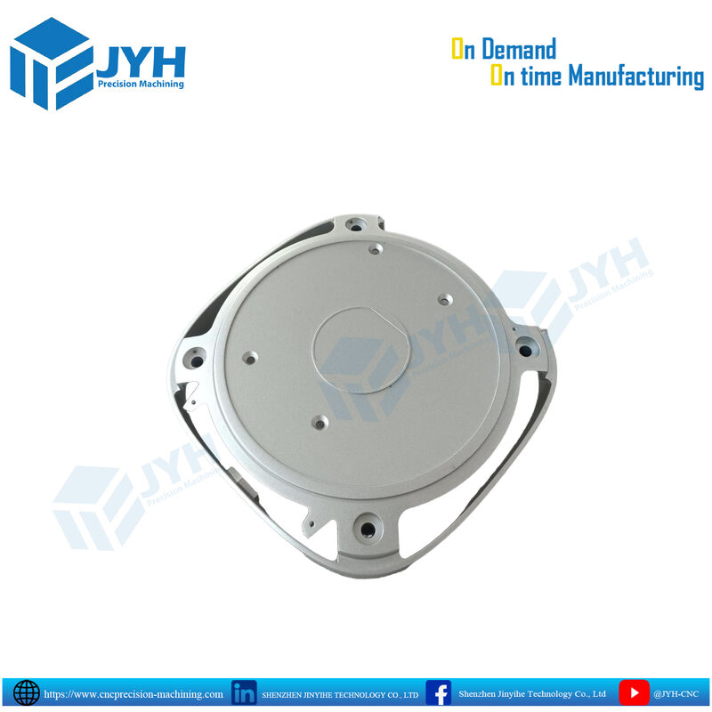 Parti di alluminio anodizzato bianco con lavorazione CNC ad alta precisione e resistenza alla corrosione