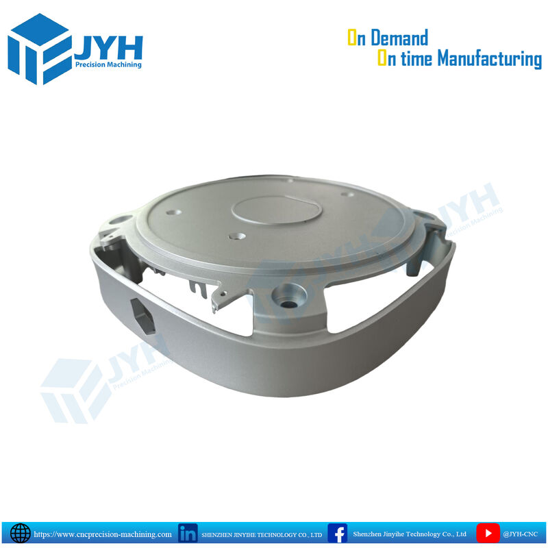 Parti di alluminio anodizzato bianco con lavorazione CNC ad alta precisione e resistenza alla corrosione