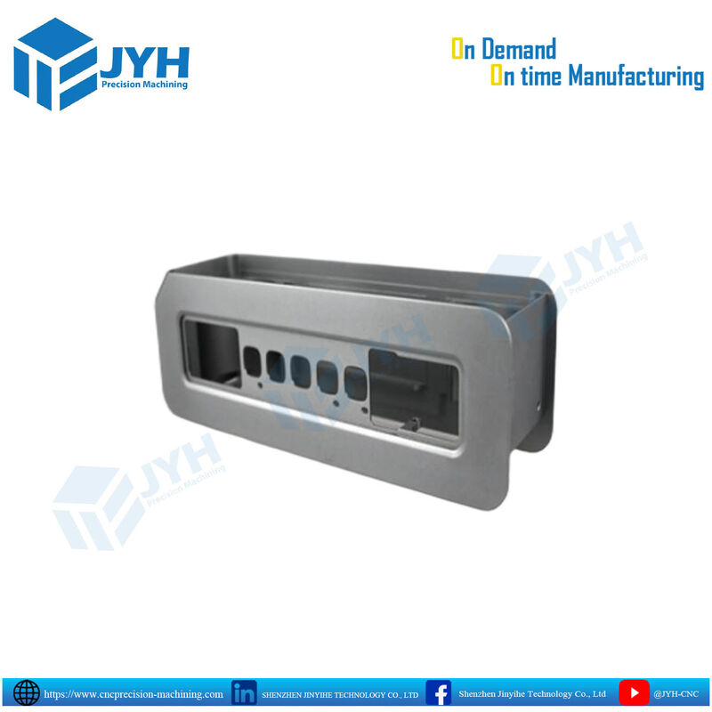 Contenitore elettronico in alluminio lavorato CNC ad alta precisione con schermatura termica ed EMI e finiture superficiali personalizzate